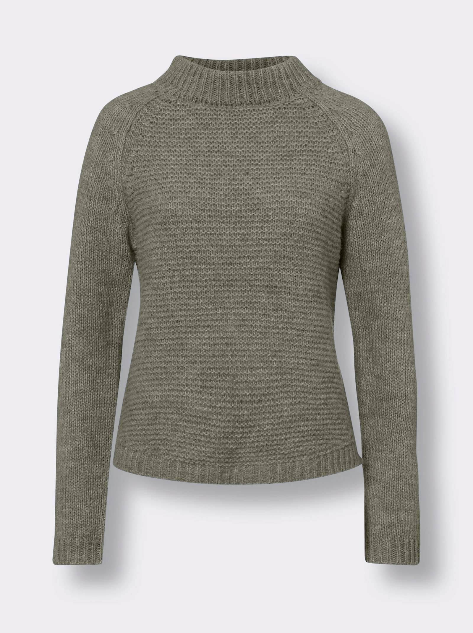 heine Strickpullover mit Raglan-Ärmel - khaki