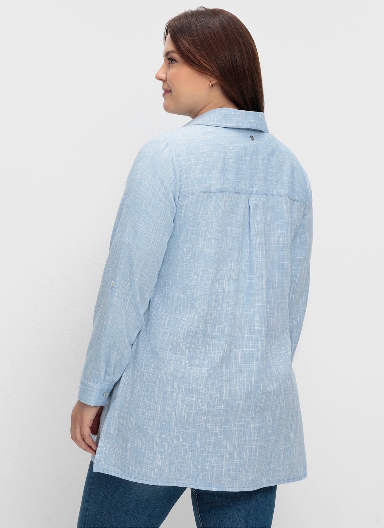 sheego Overhemdblouse - blauw