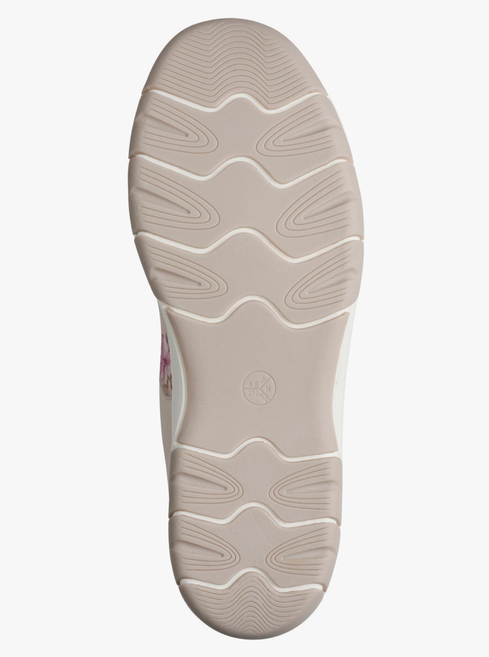 Jana Klittenbandschoen met bloemenprint - beige