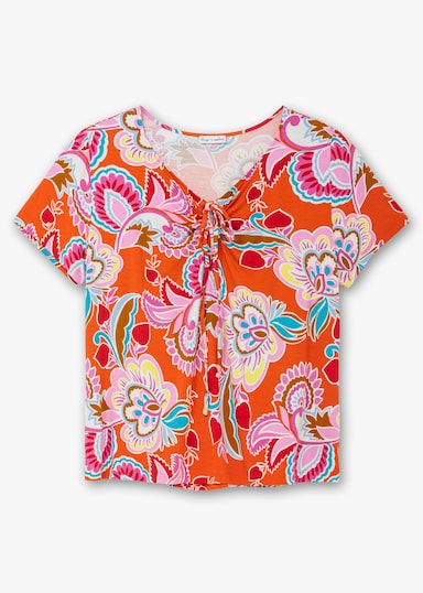 sheego by Joe Browns Neckholdershirt mit V-Cut - hummer-gemustert