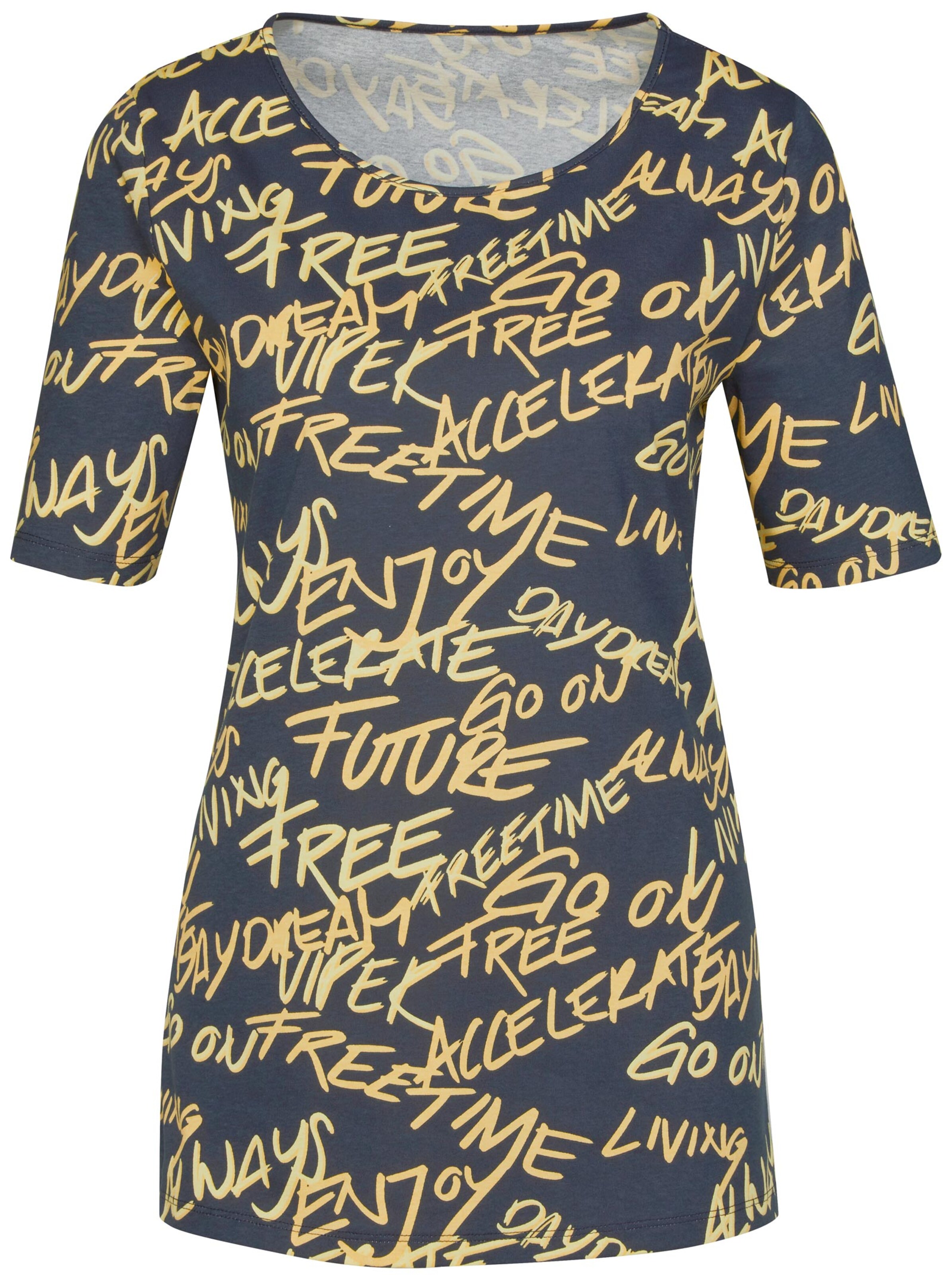 Shirt - gelb-gemustert