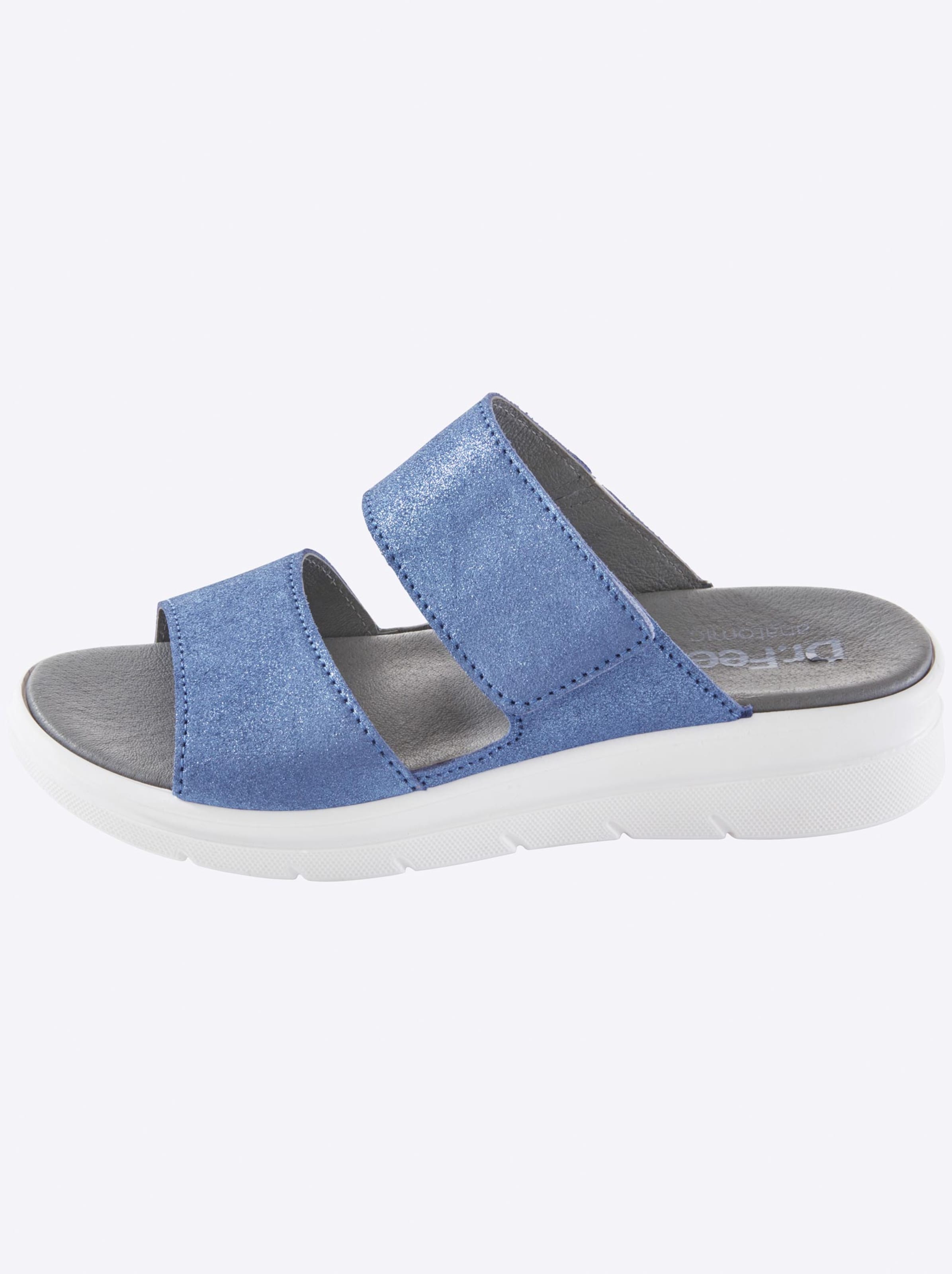 Schuhe Pantoletten Pantolette in bleu Schuhe Pantoletten Pantolette in bleu