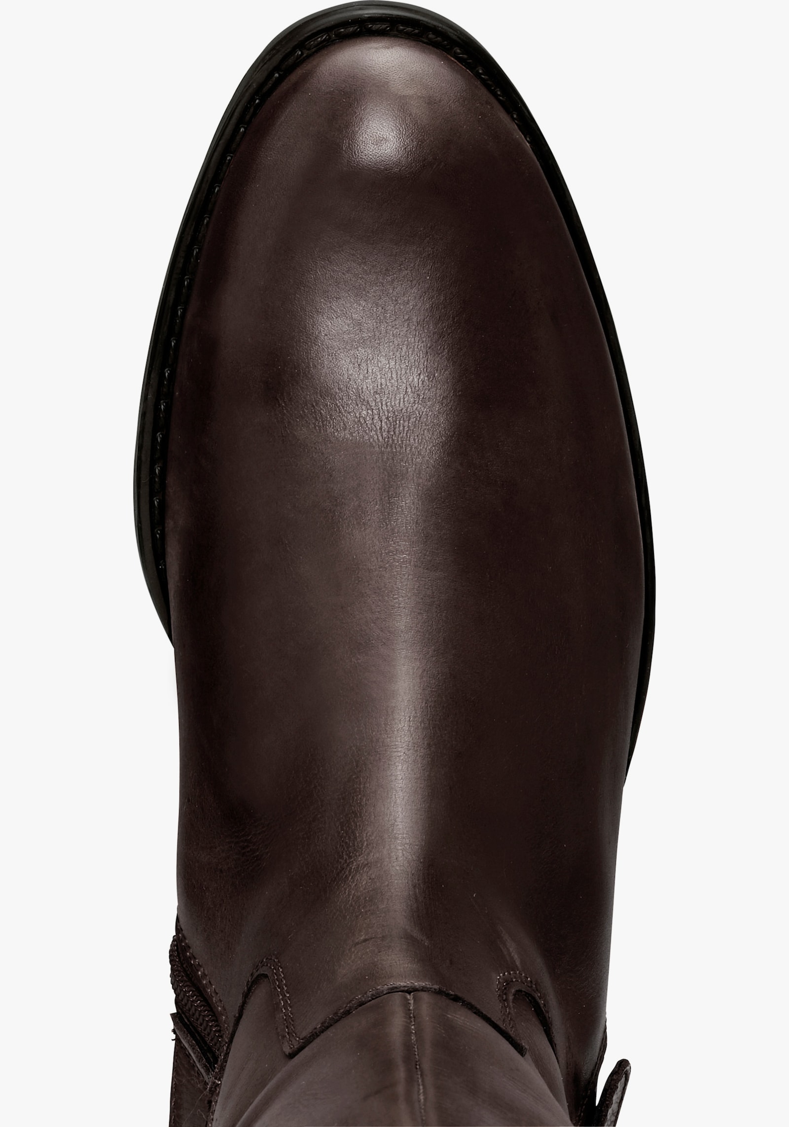 sheego Weitschaftstiefel mit Zierschnalle - braun