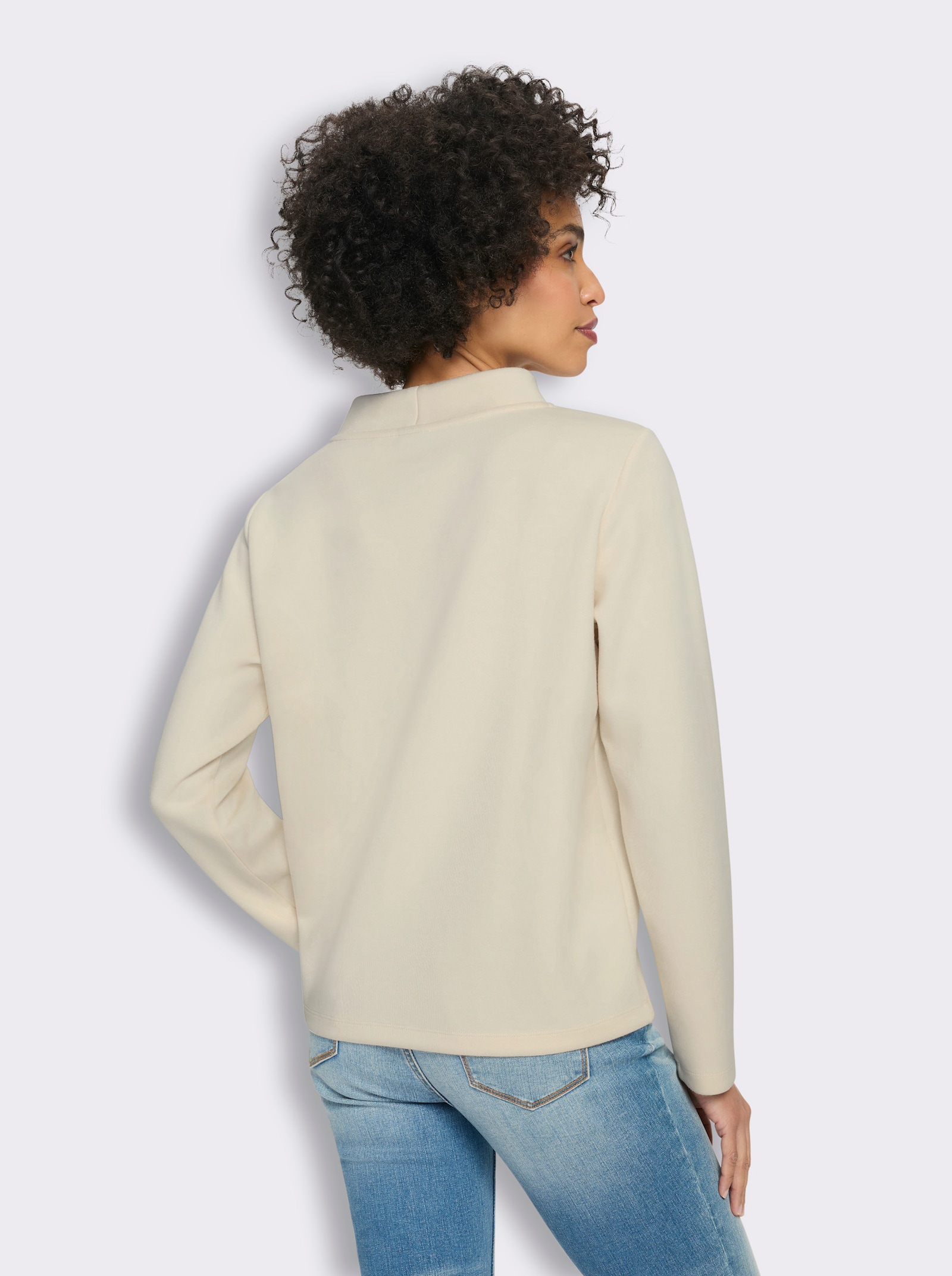 heine Sweatshirt mit LOVE-Schriftzug - champagner