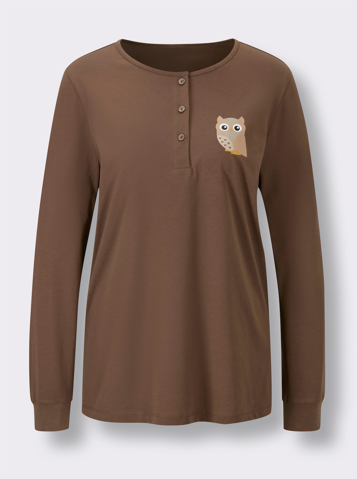 wäschepur Pyjama - bruin/ecru geprint