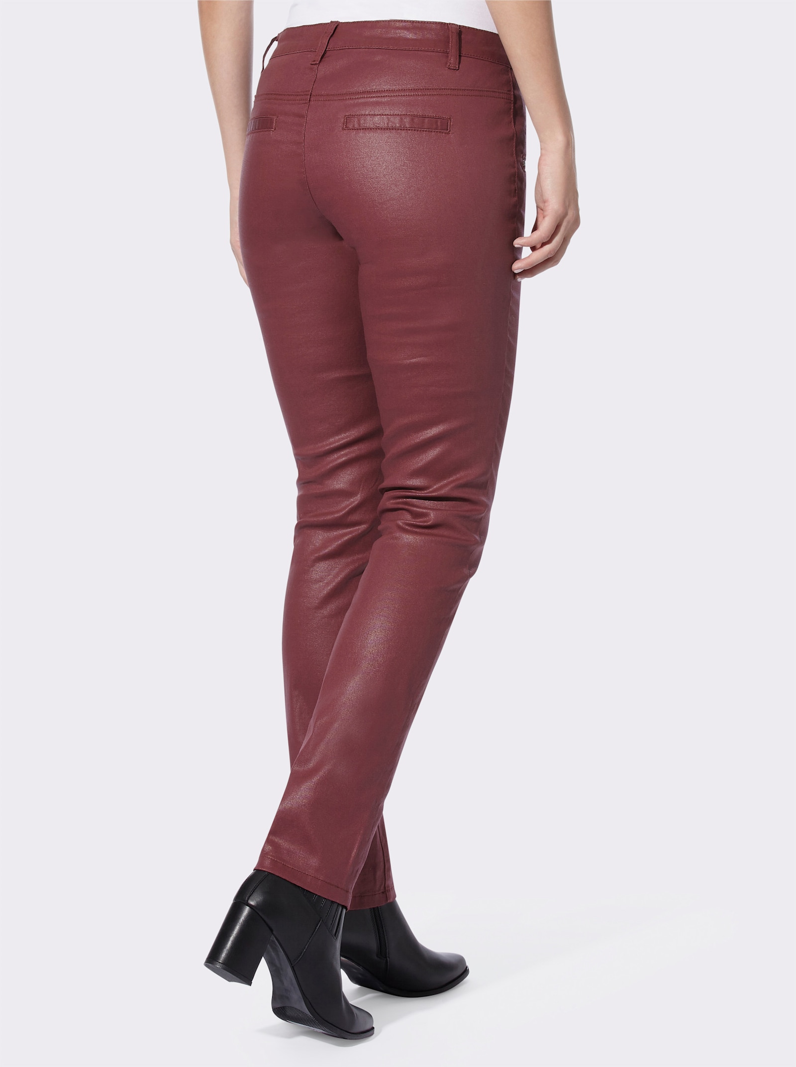 heine Röhrenhose in Stretch-Qualität - bordeaux