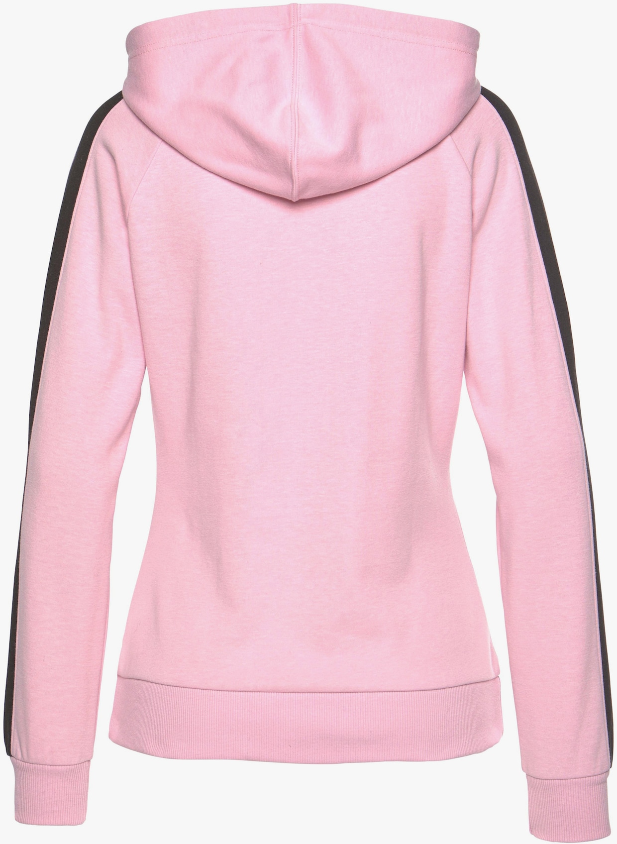 Kapuzensweatshirt - rosa-schwarz