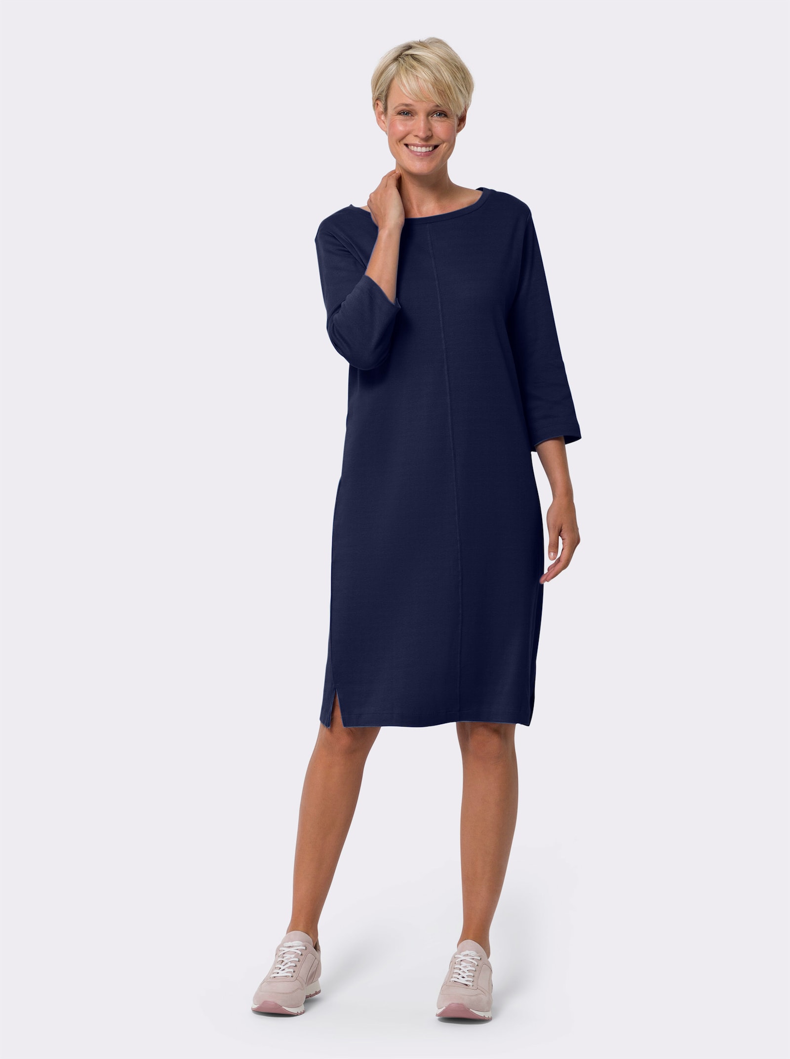 Jerseyjurk van sweatmateriaal - marine