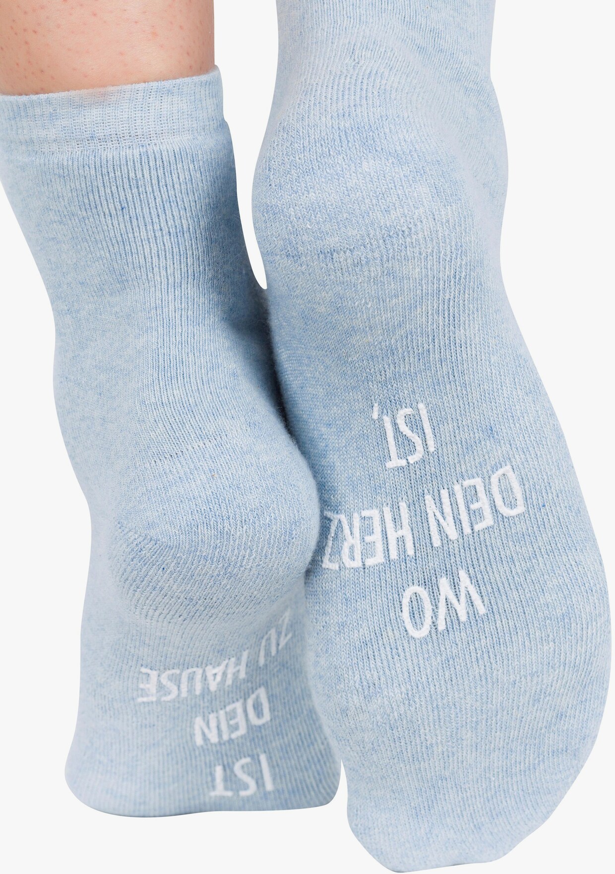 Arizona Chaussettes d'intérieur - rose, chamois, bleu clair