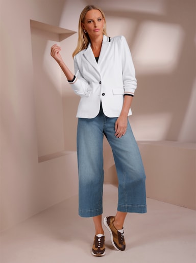 heine Blazer en jersey - écru