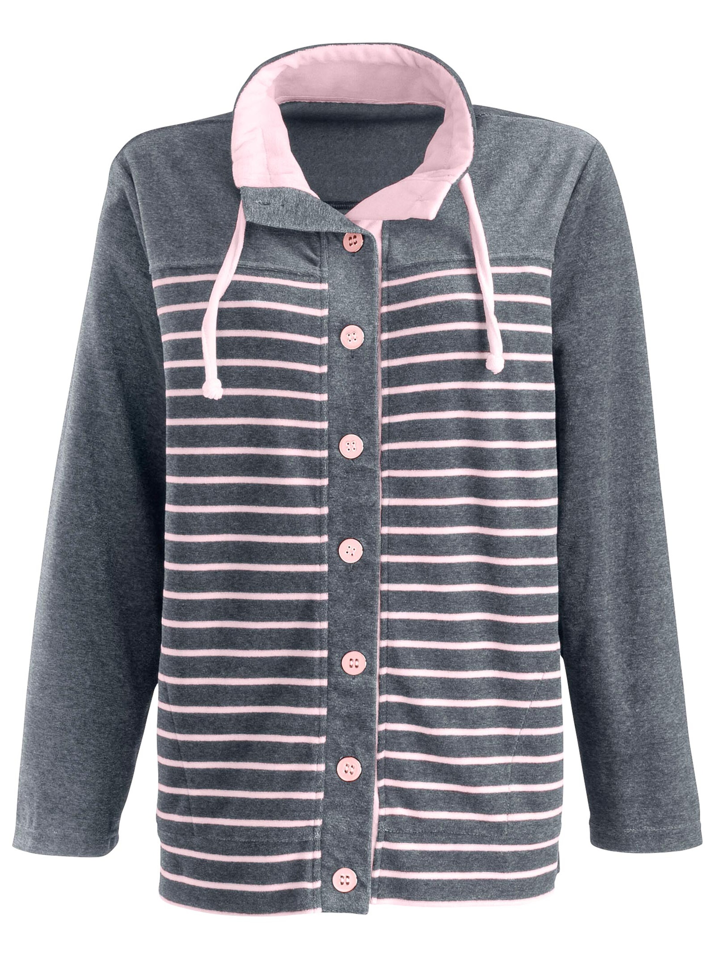 pastunette Hausanzug - grau-rosé