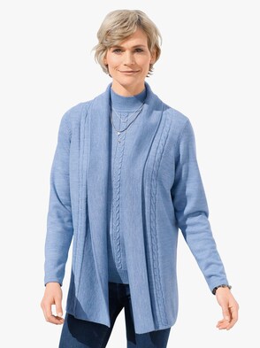 Strickjacke - hellblau