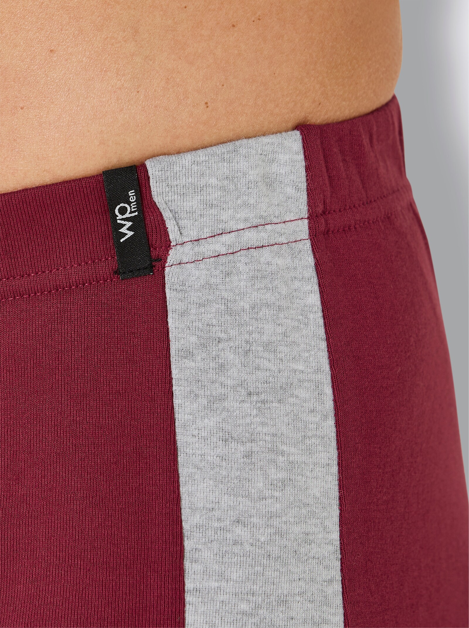 wäschepur men Pants - schwarz + marine + grau-meliert + dunkelrot