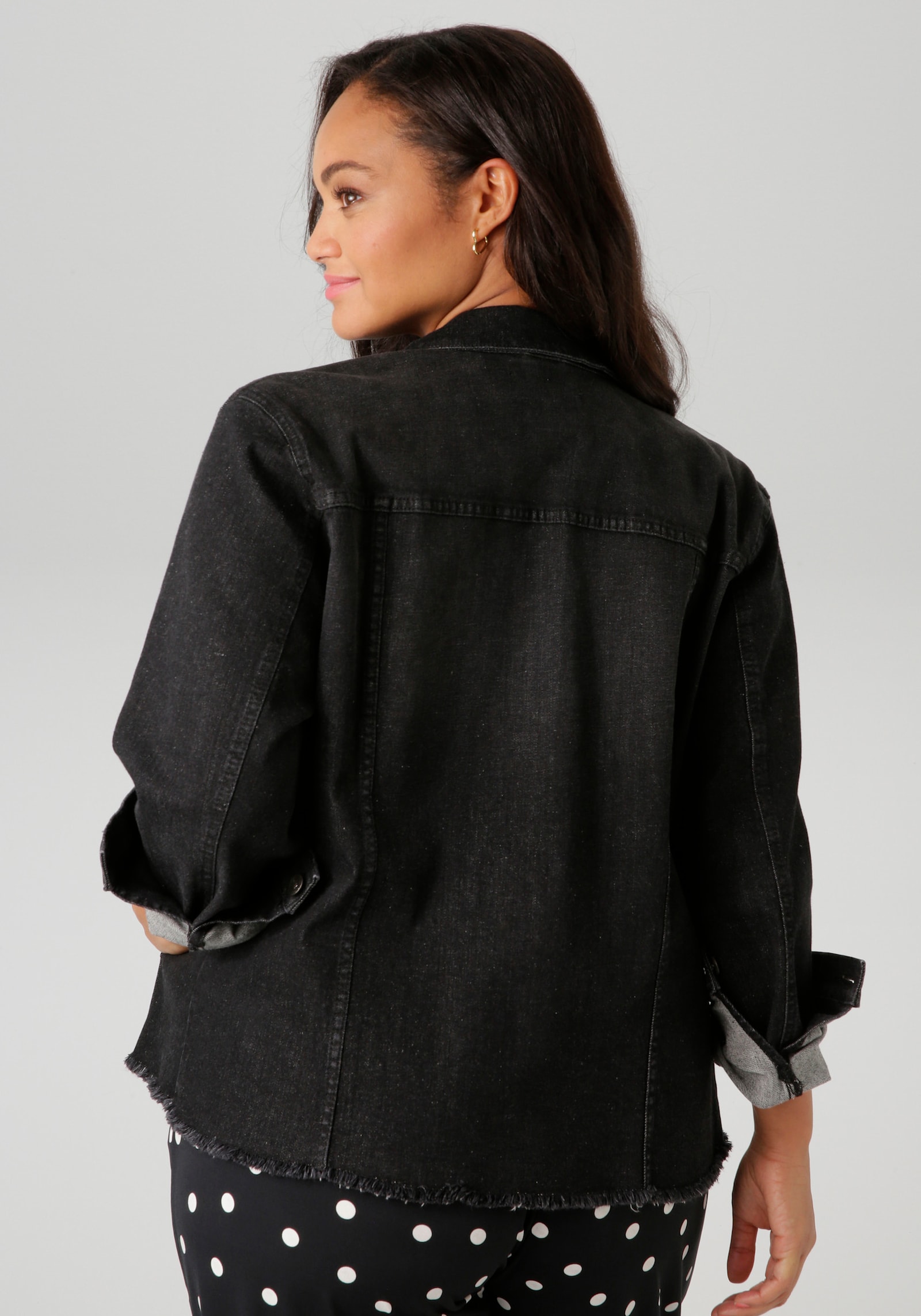 Aniston PLUS Jeansjacke - black
