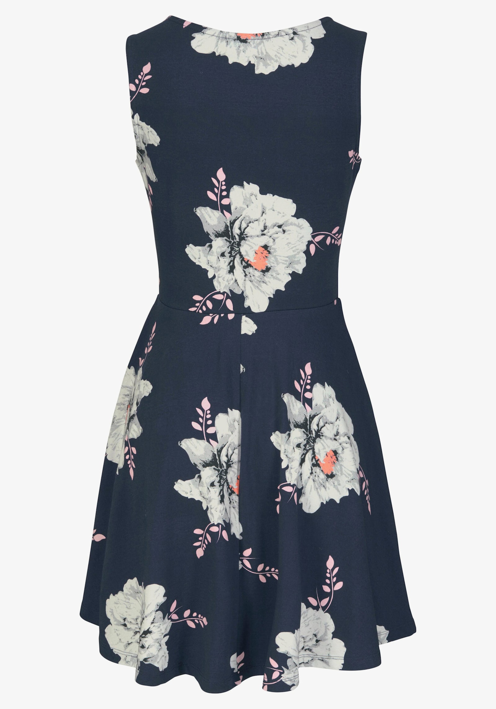 Beachtime Strandkleid - blau-geblümt