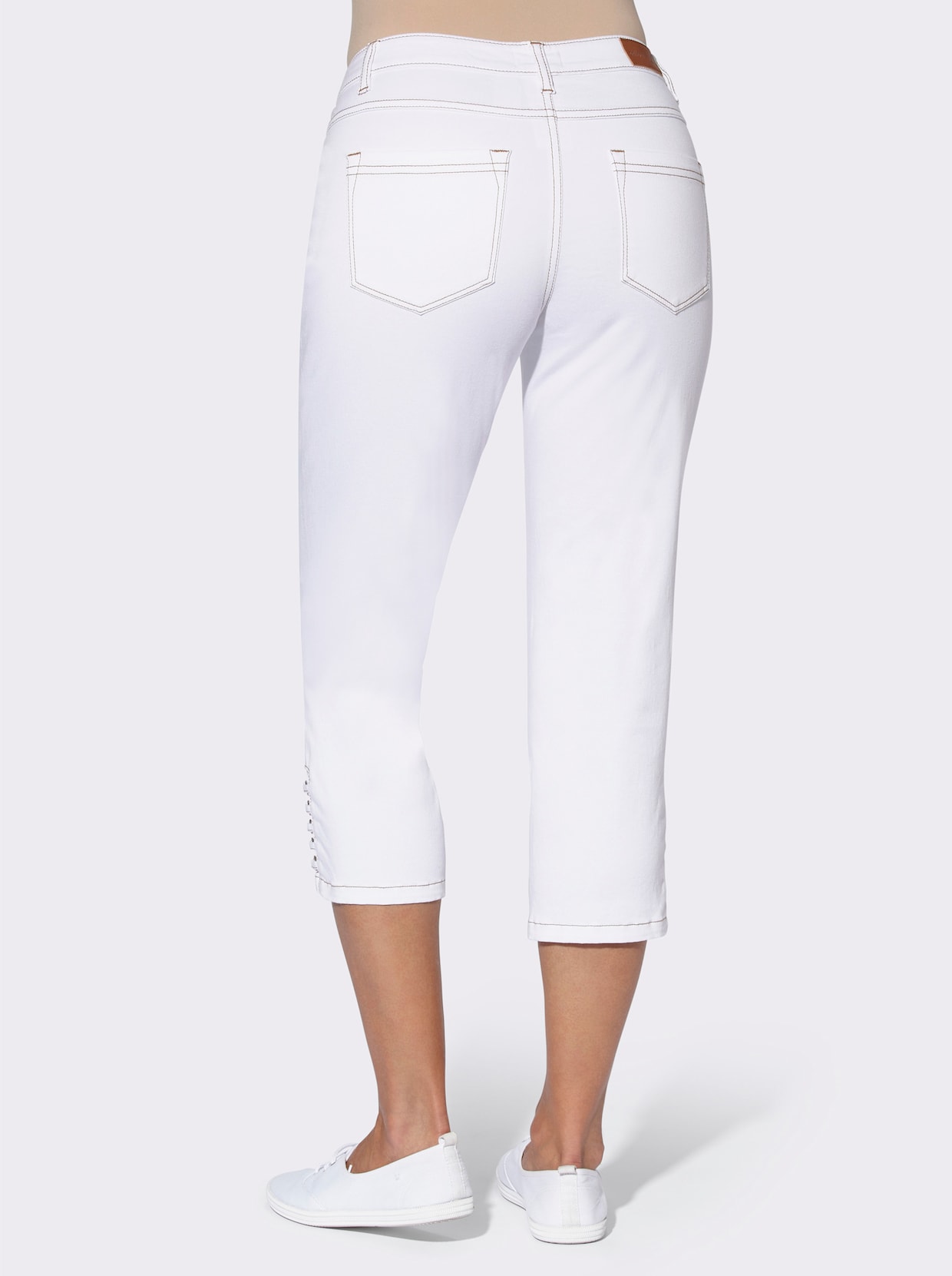 Capri-Jeans - weiß