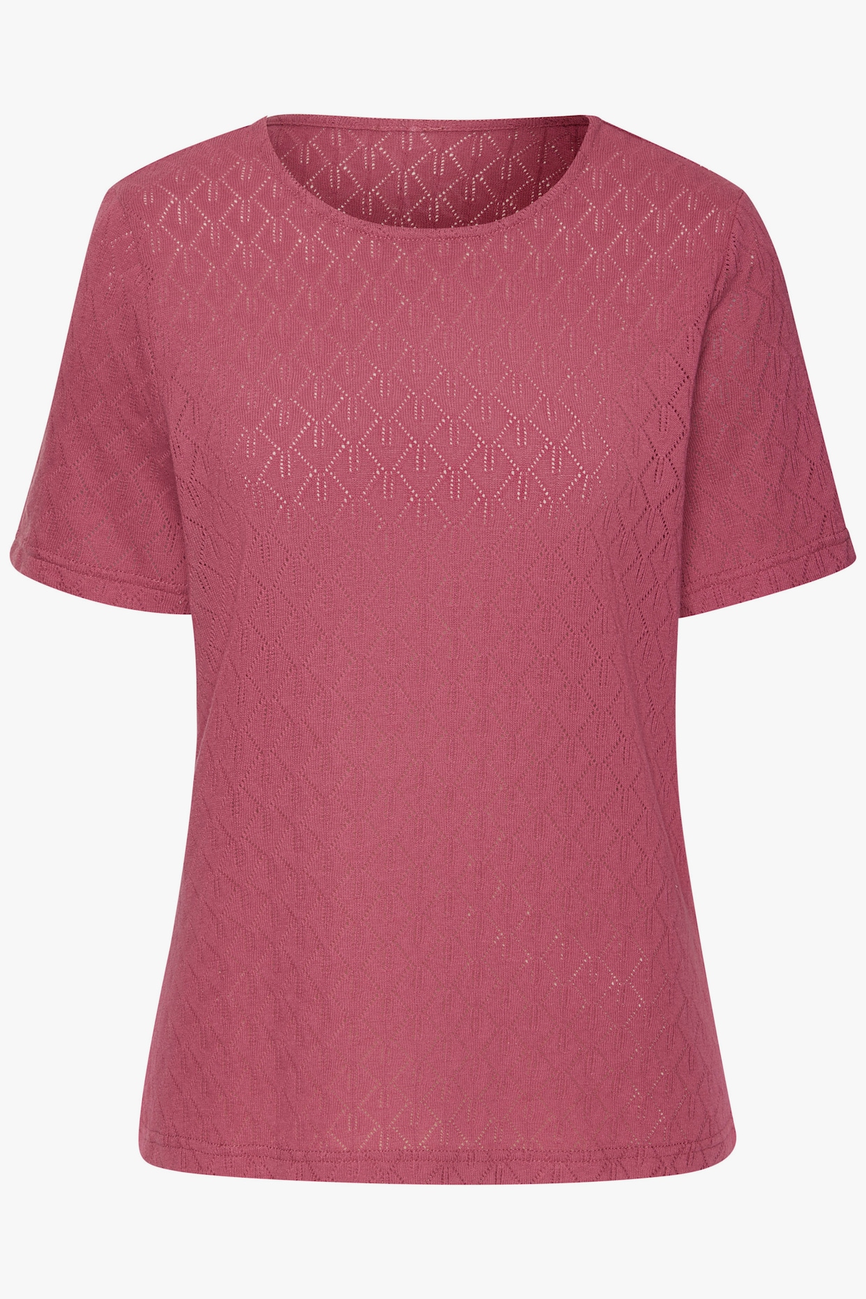 Vivance Kurzarmshirt - taupe, beere