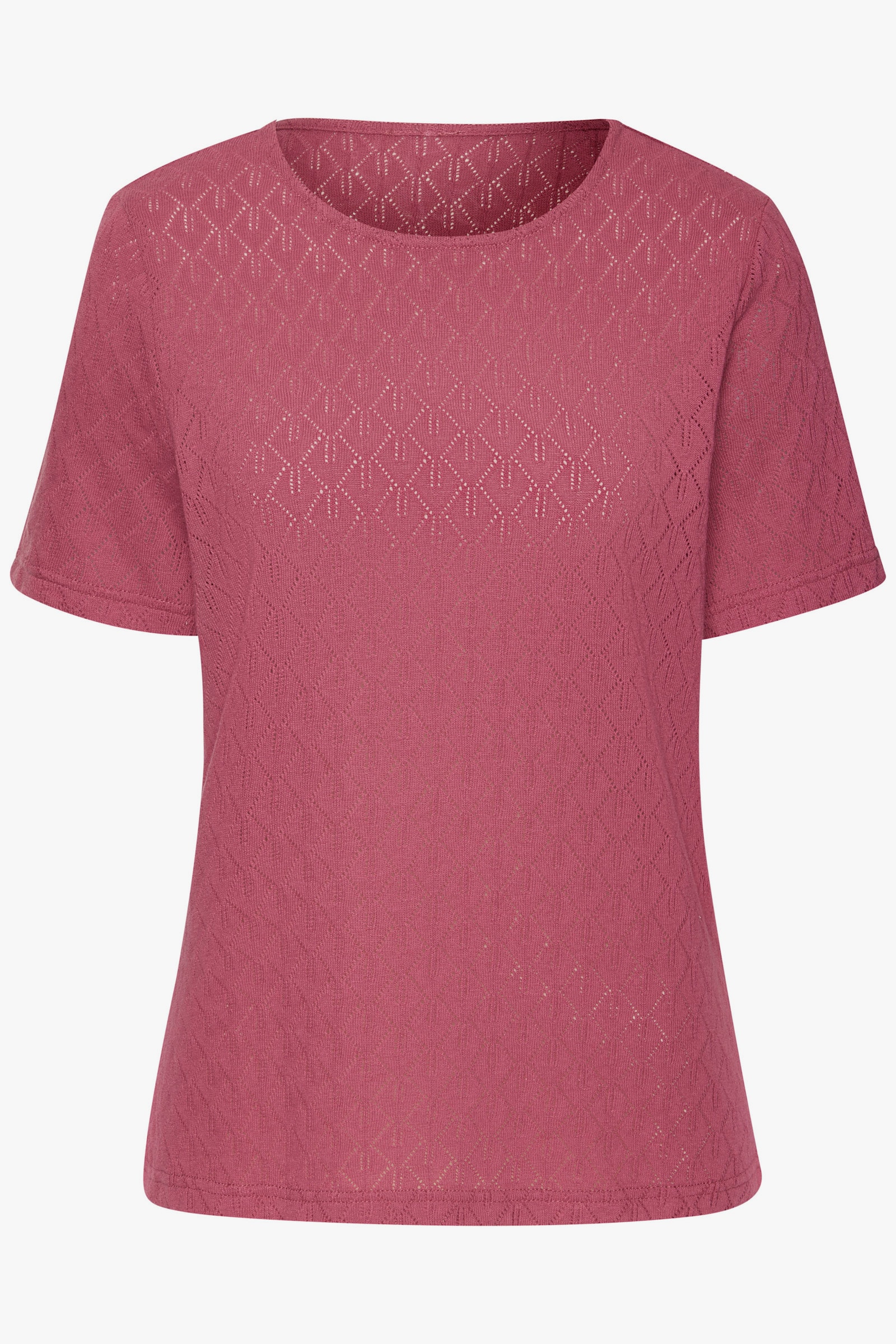 Vivance Shirt met korte mouwen - bessenrood