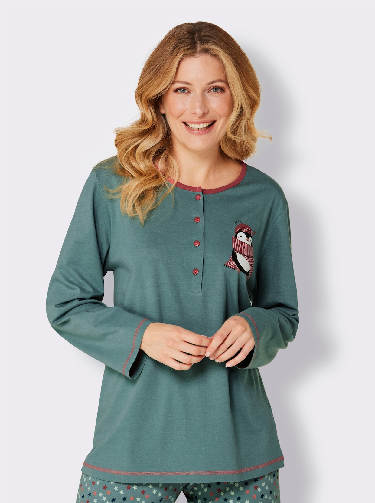 Comtessa Schlafanzug-Shirt - jade