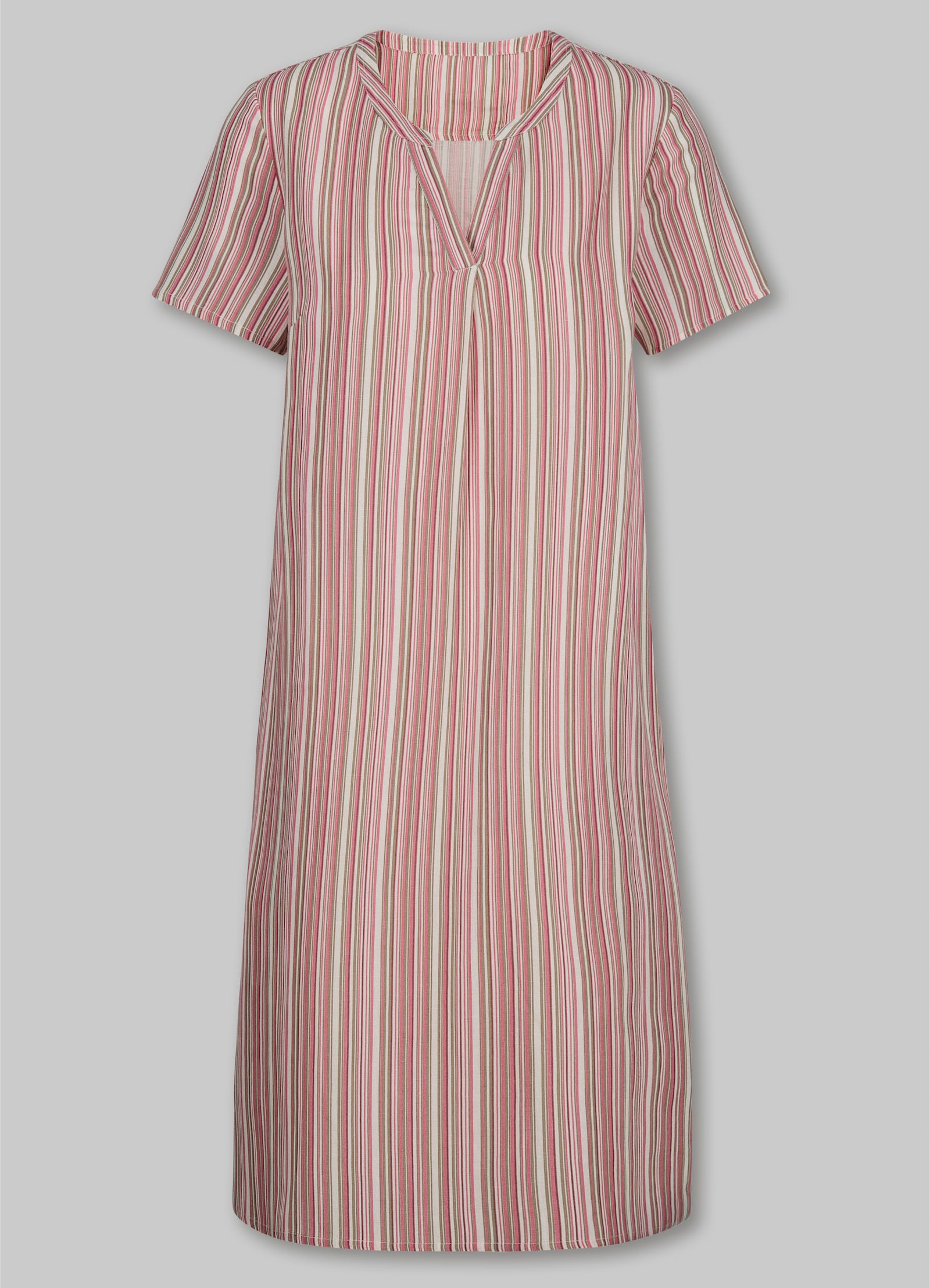 heine Sommerkleid im Streifen-Dessin - flamingo-champagner-gestreift