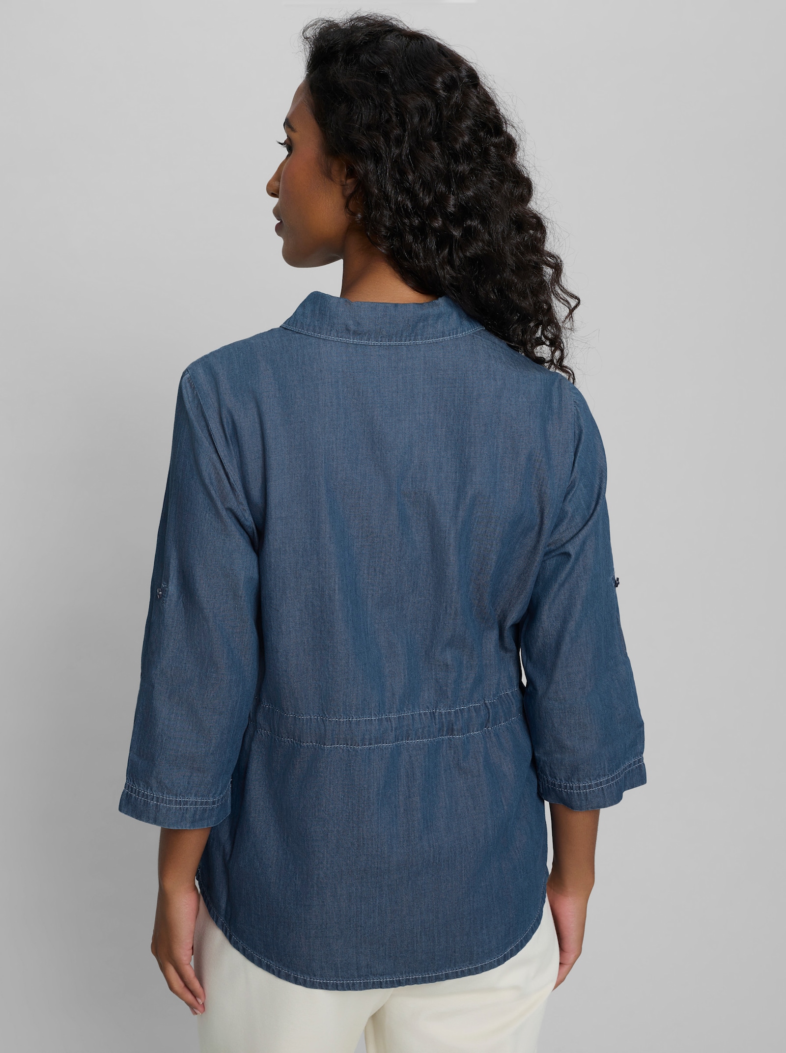 heine Jeansbluse mit Tunnelzug - blue-bleached