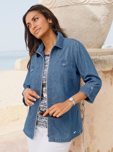 Jeansbluse - blue-bleached