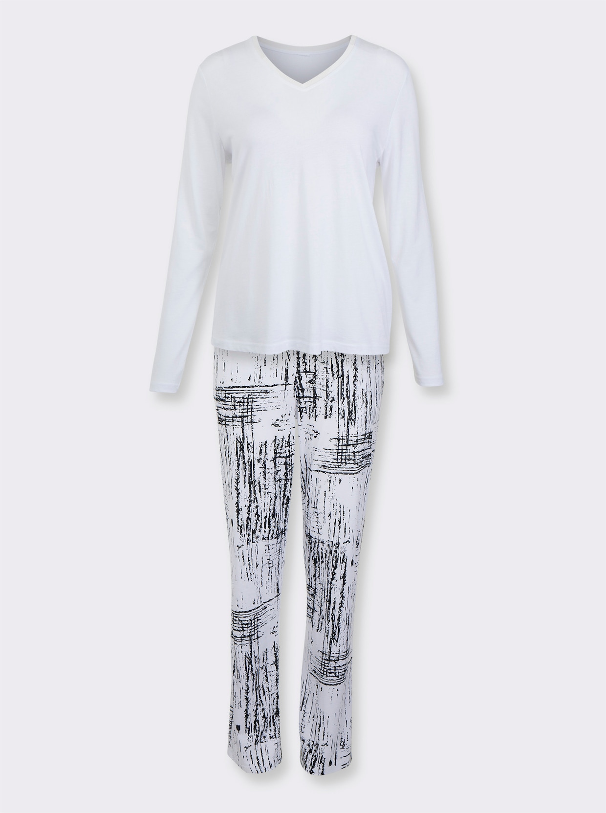 wäschepur Pyjama - wit/zwart