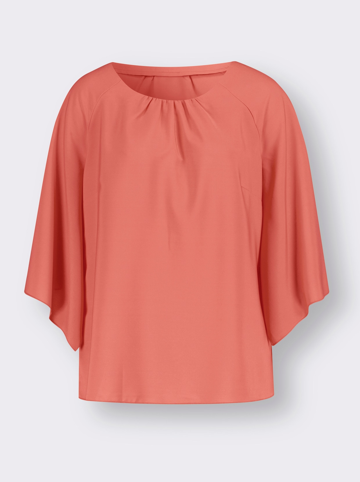 Comfortabele blouse - grapefruit