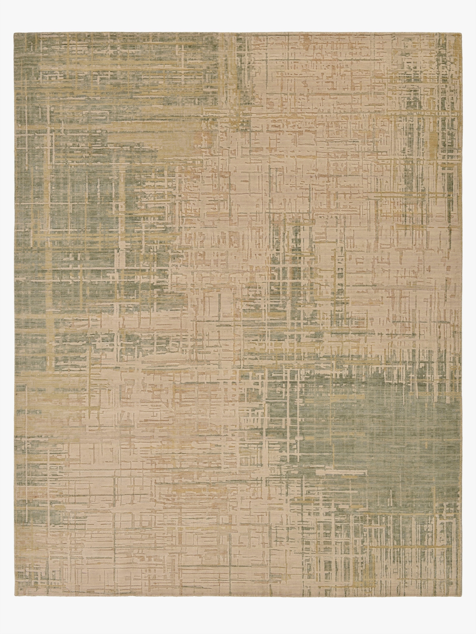 Theko Teppich - beige-grün
