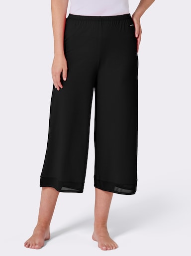 wäschepur 7/8-Hose in weiter Form - schwarz