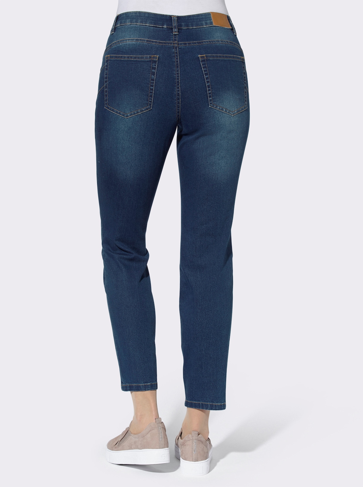 Push-up-Jeans - blue-stone-washed