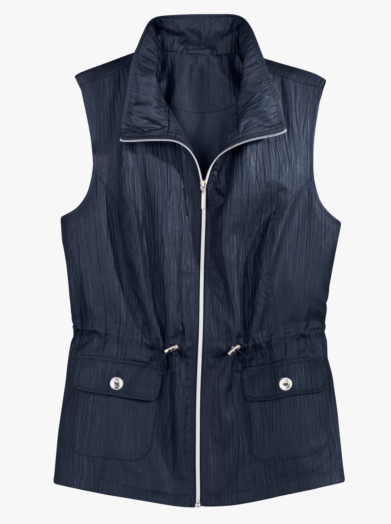 Lange bodywarmer in crash-kwaliteit - marine