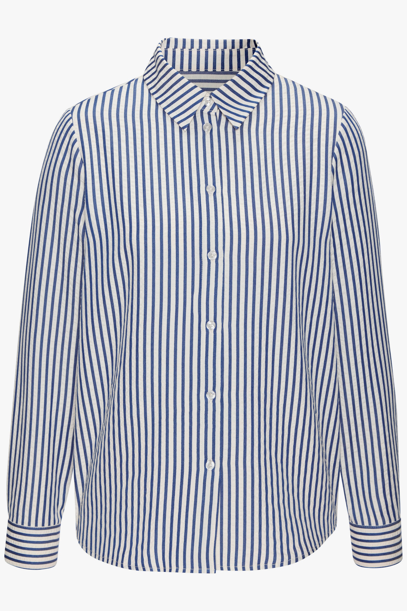 Vivance Hemdbluse - creme-blau gestreift
