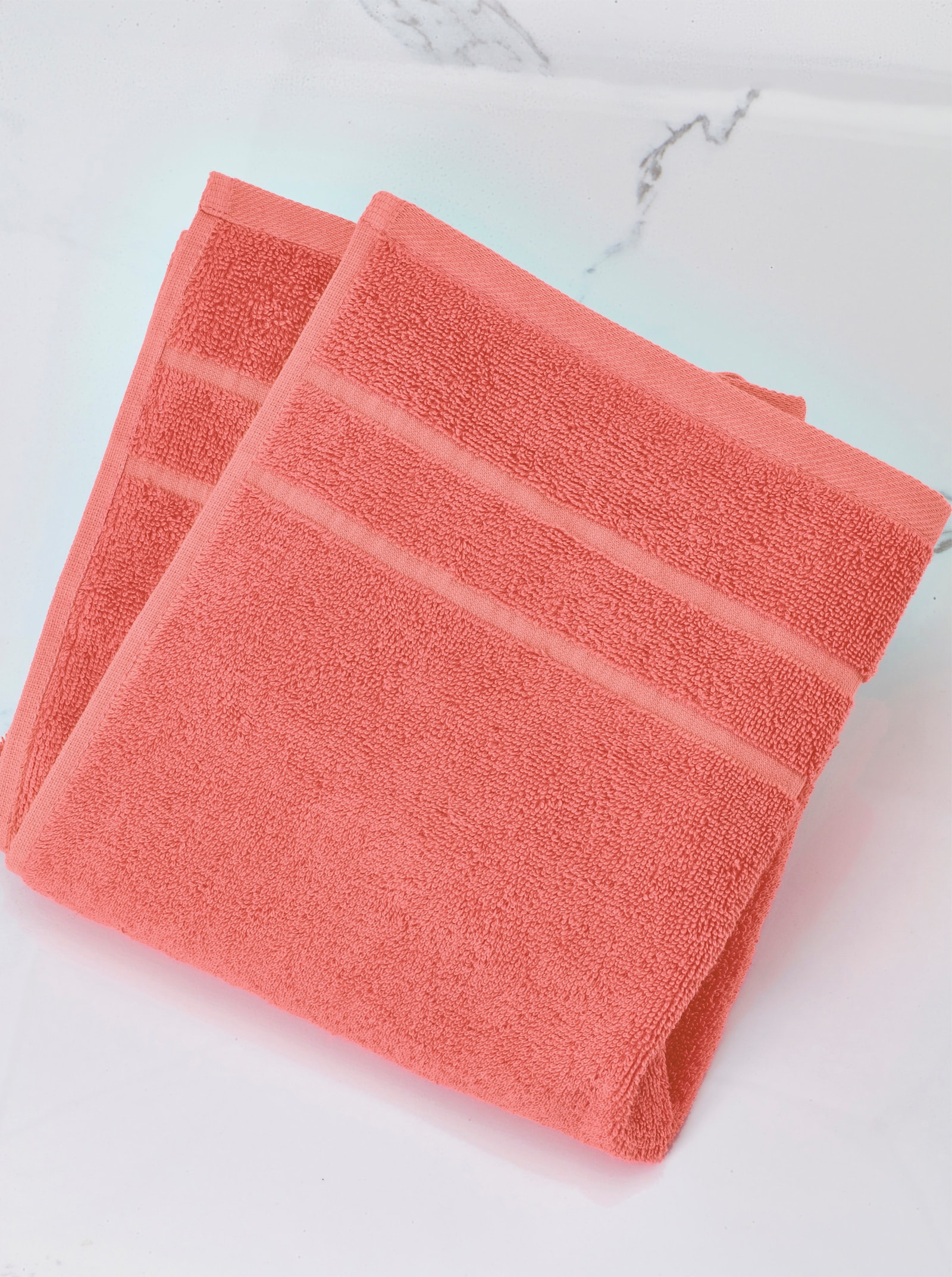 6-tlg. Handtuch-Set - koralle