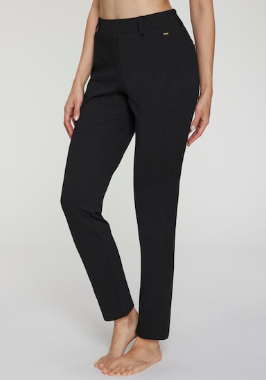 LASCANA Joggingbroek - zwart/effen