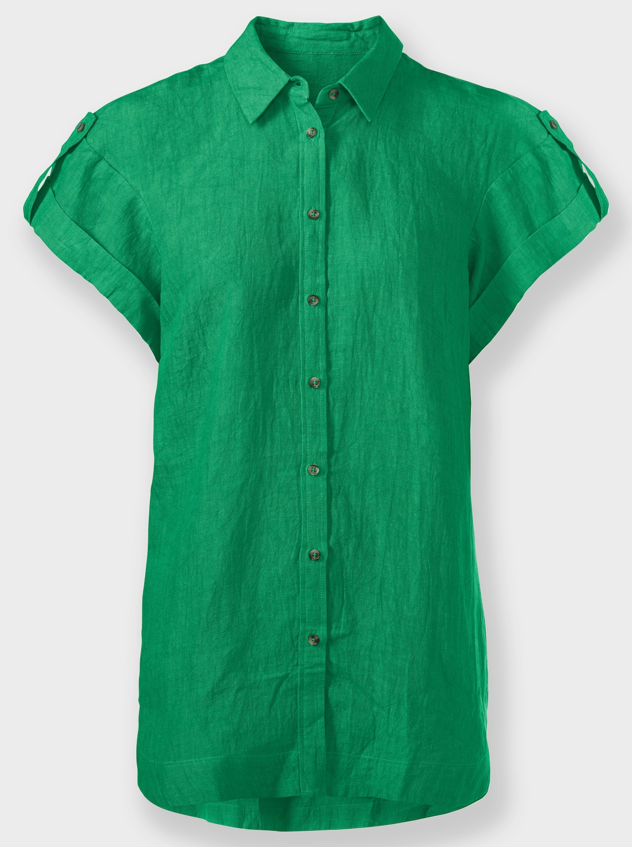 heine Linnen blouse - grasgroen