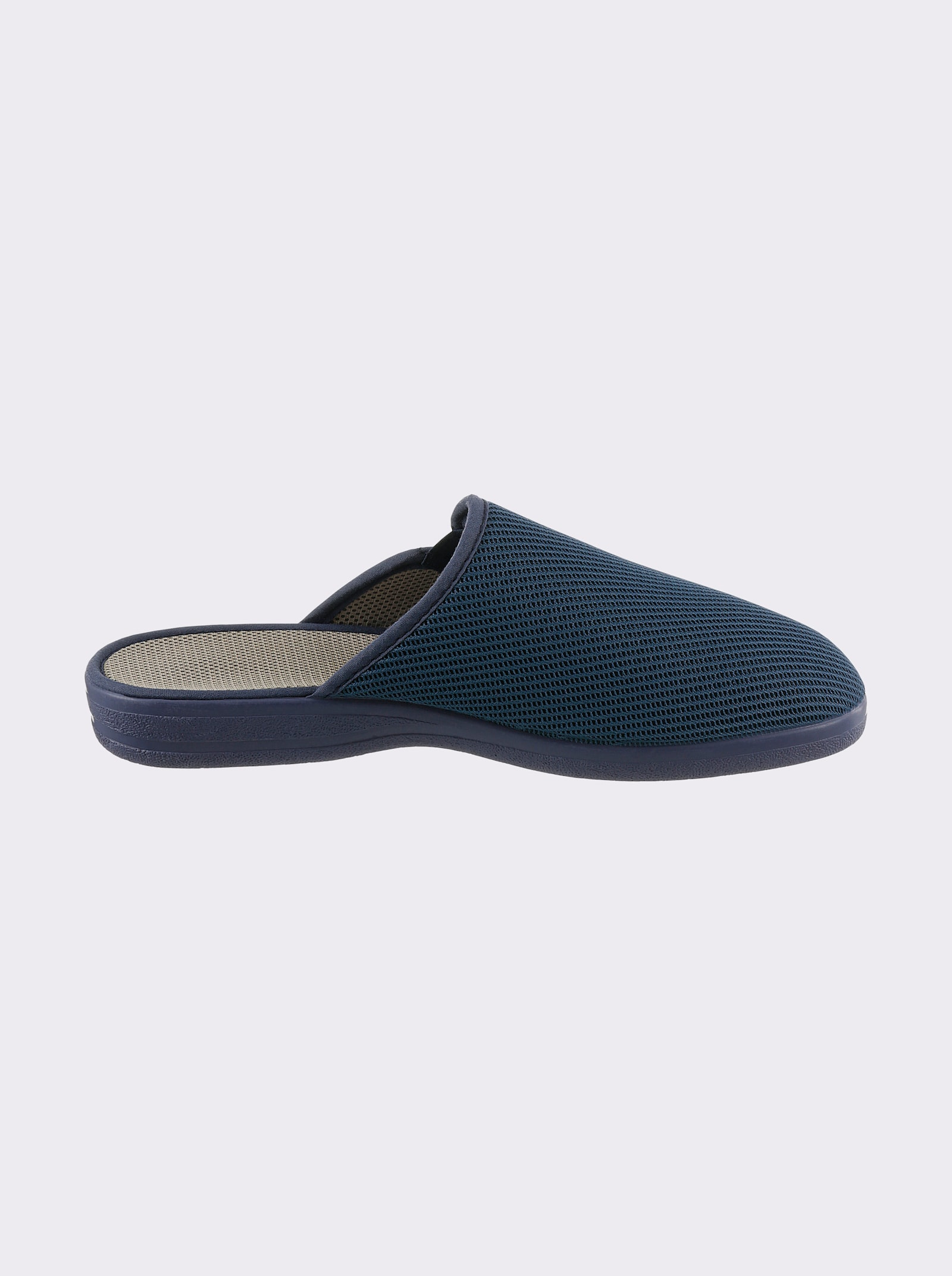 Pantoffel aus dehnbarem Obermaterial - jeansblau