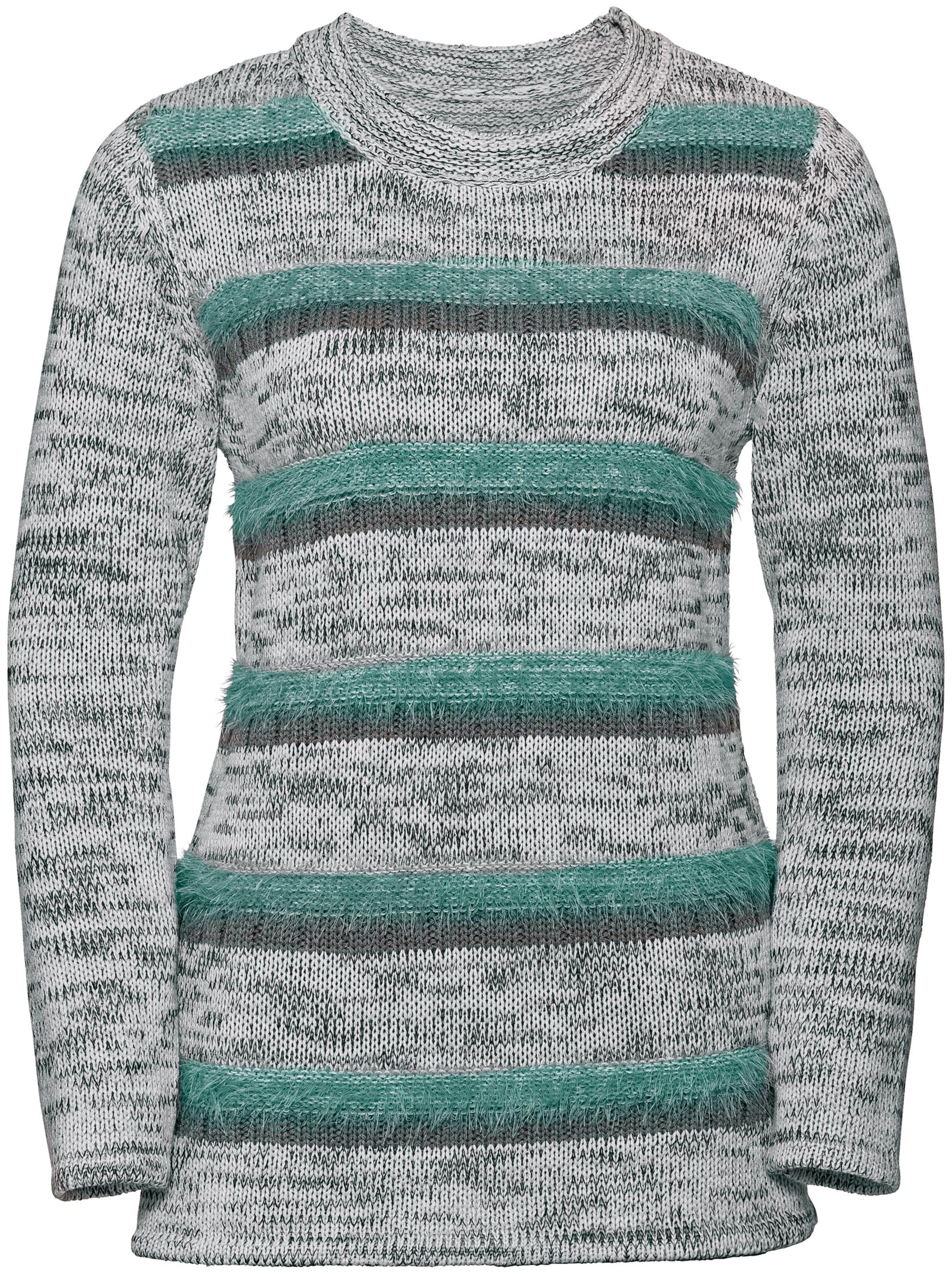 Pullover - grau-salbei