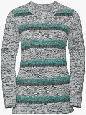 Pullover - grau-salbei