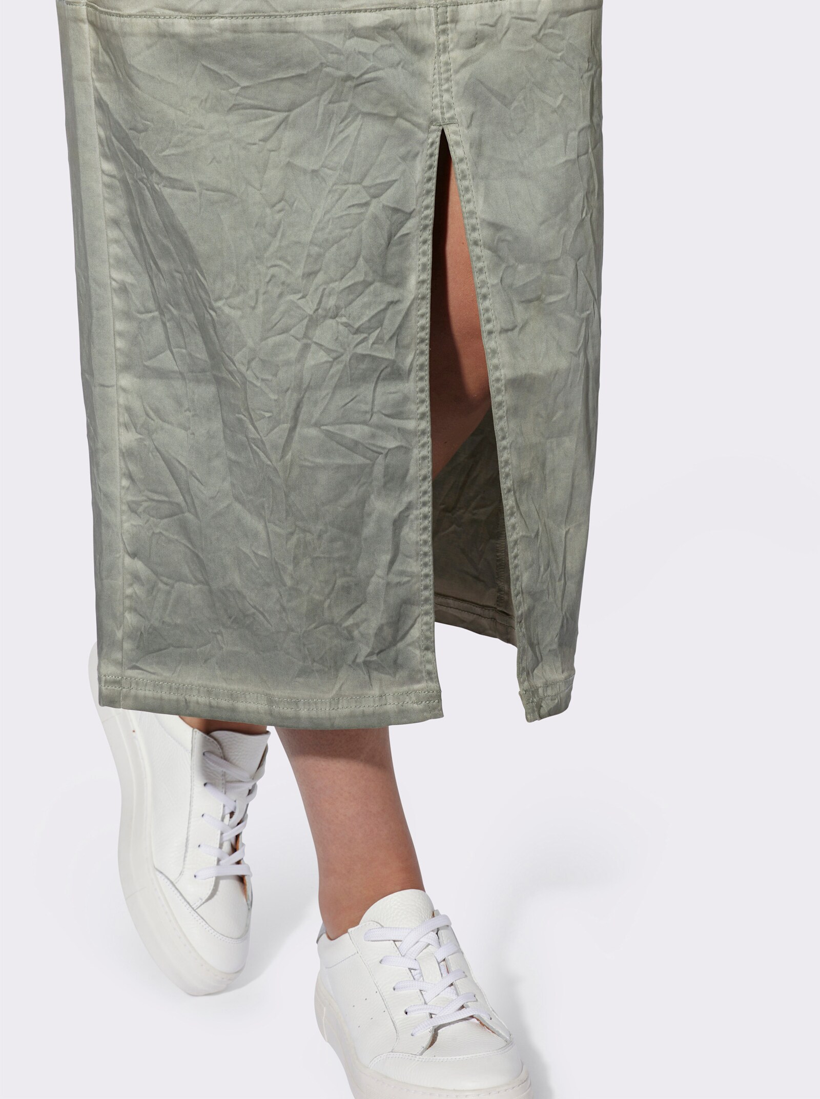 heine Geweven rok in 5-pocketsmodel - kaki