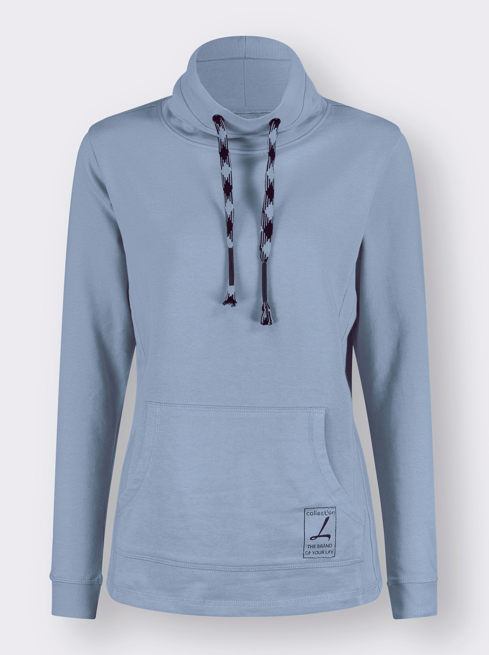 Sweatshirt mit Känguru-Tasche - bleu