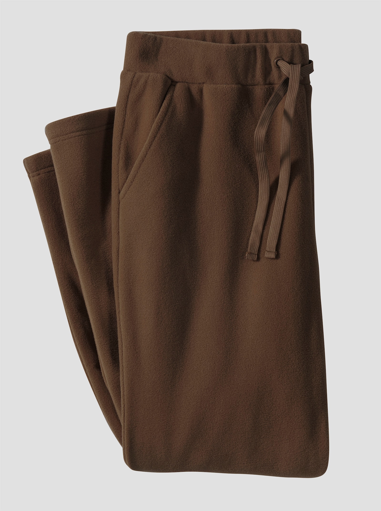 Fleecehose mit Rundum-Dehnbund - schoko