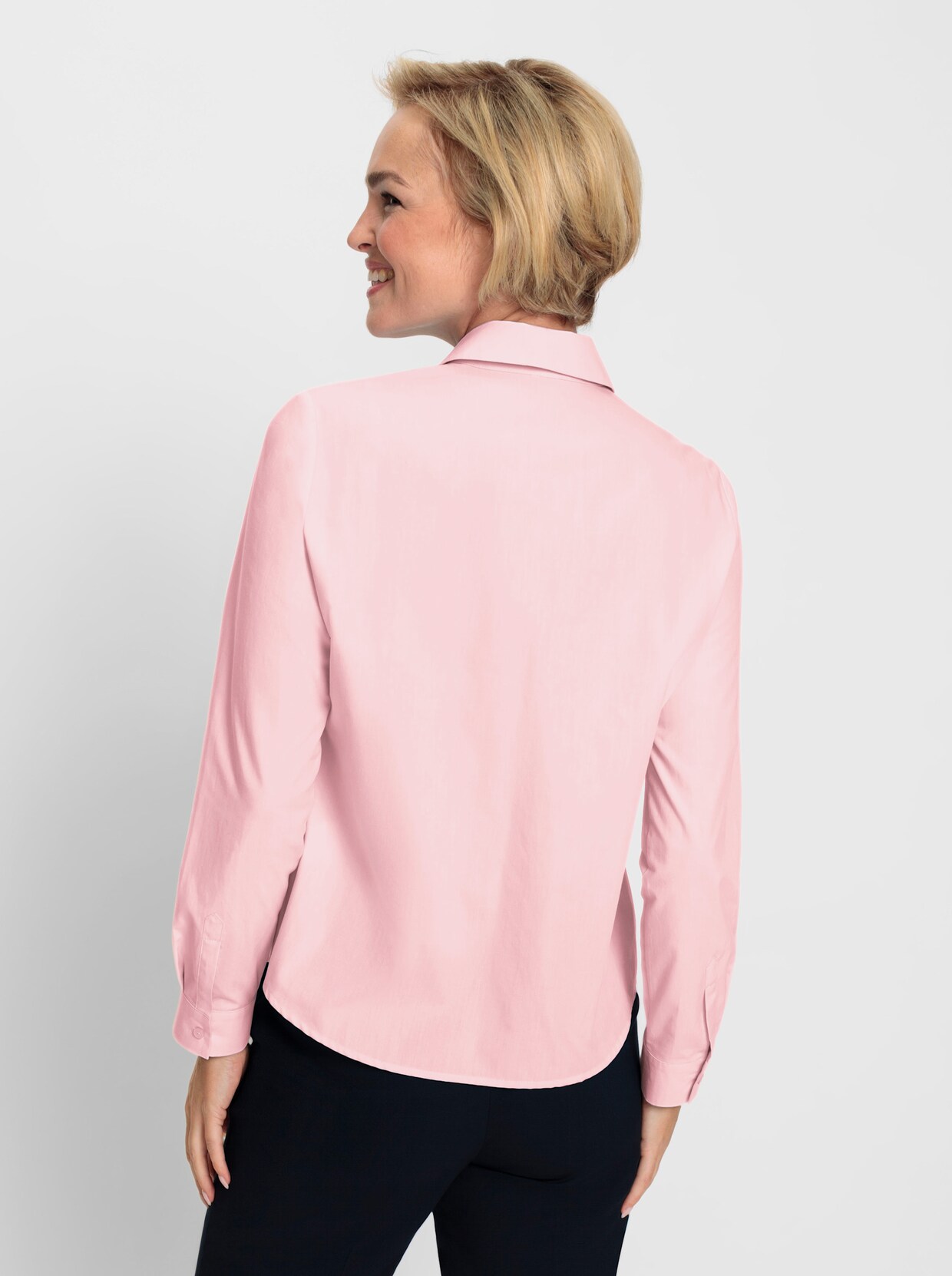 Blouse met lange mouwen - lichtroze