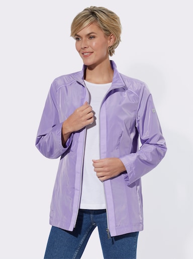 Übergangsjacke mit Ripsband-Verzierung - lavendel
