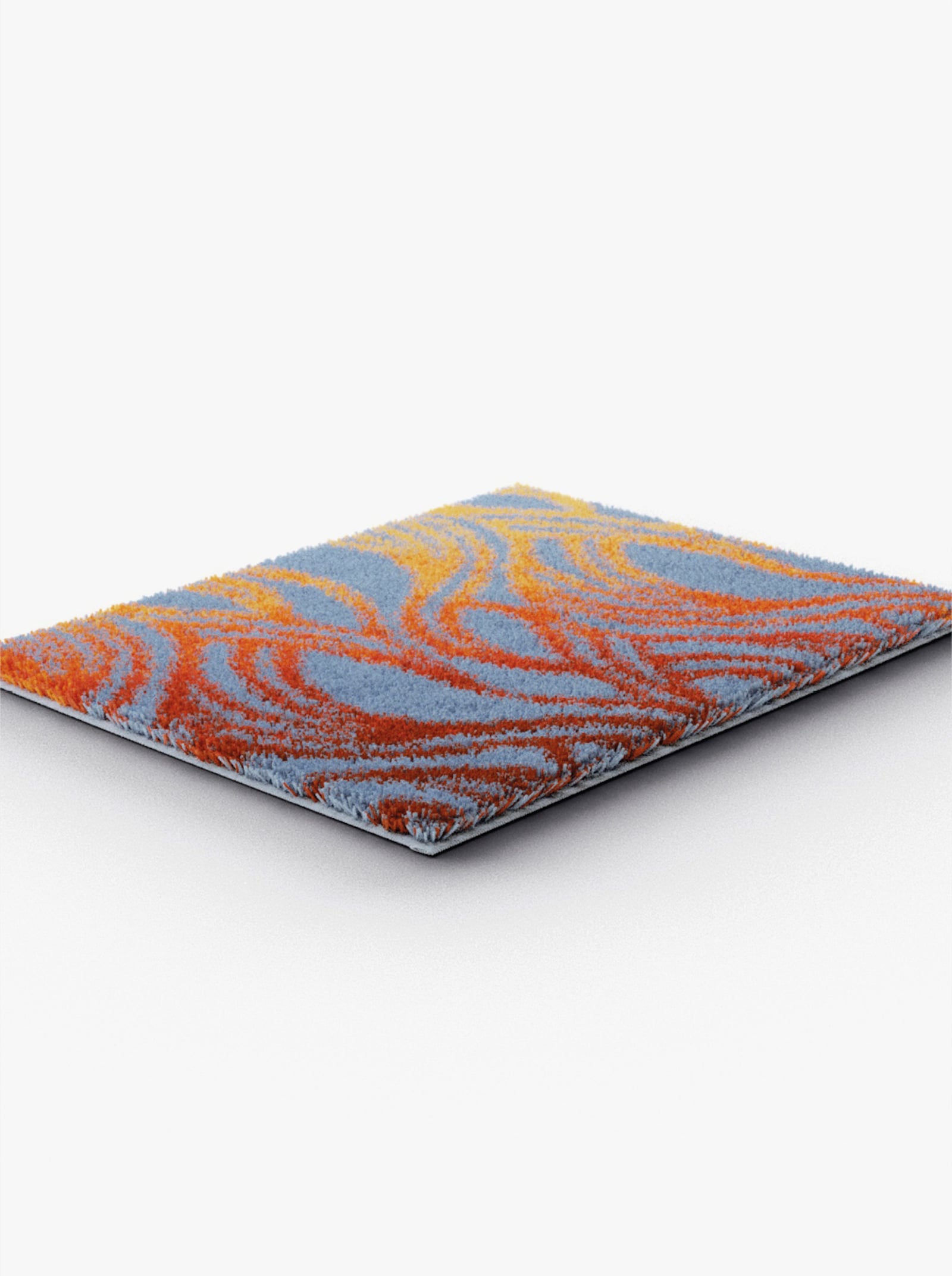 Grund Badematte - orange-grau