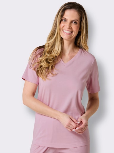 wäschepur Schlafanzug-Shirt - rosé