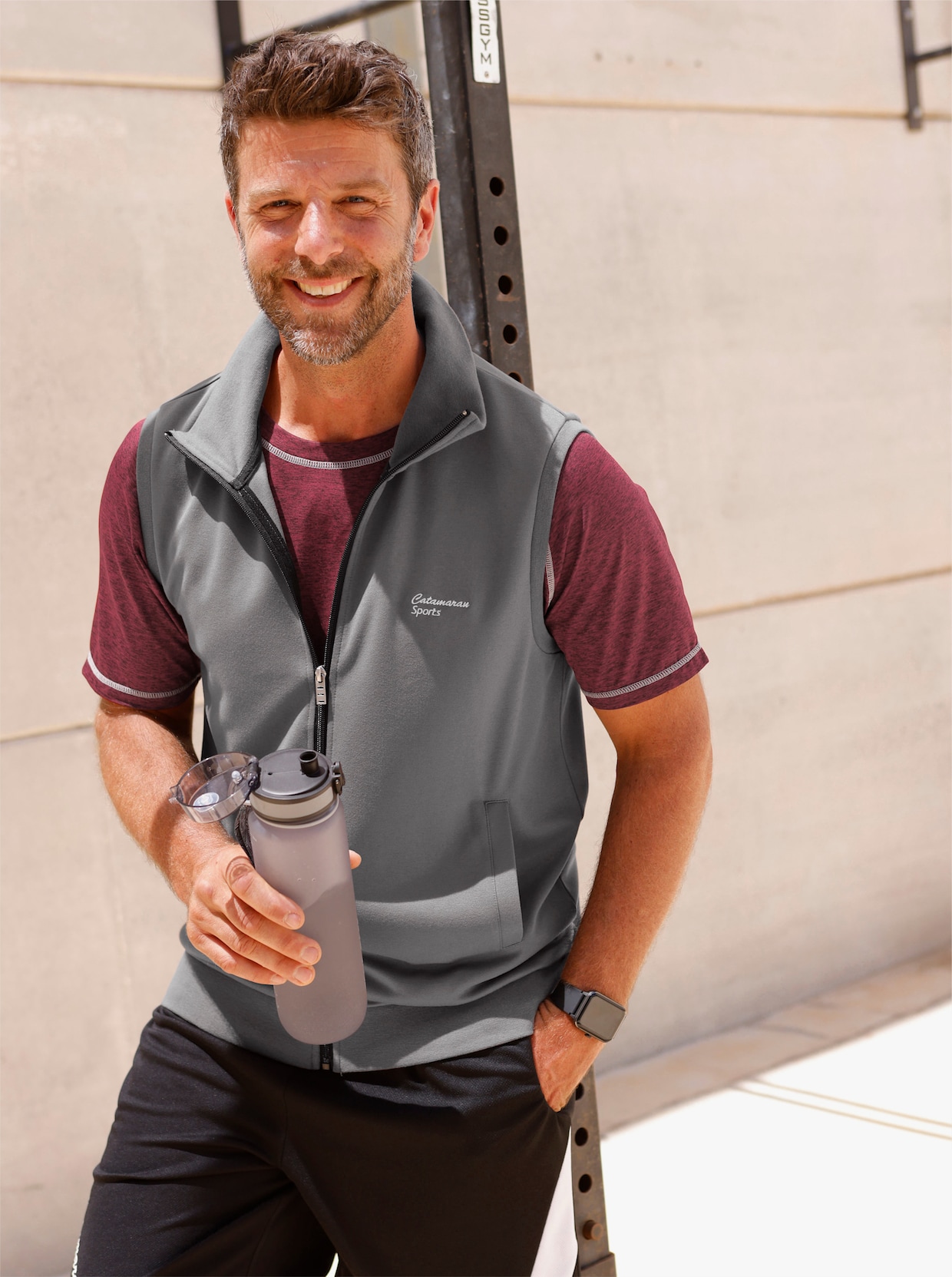 Catamaran Sports Sweatweste - anthrazit