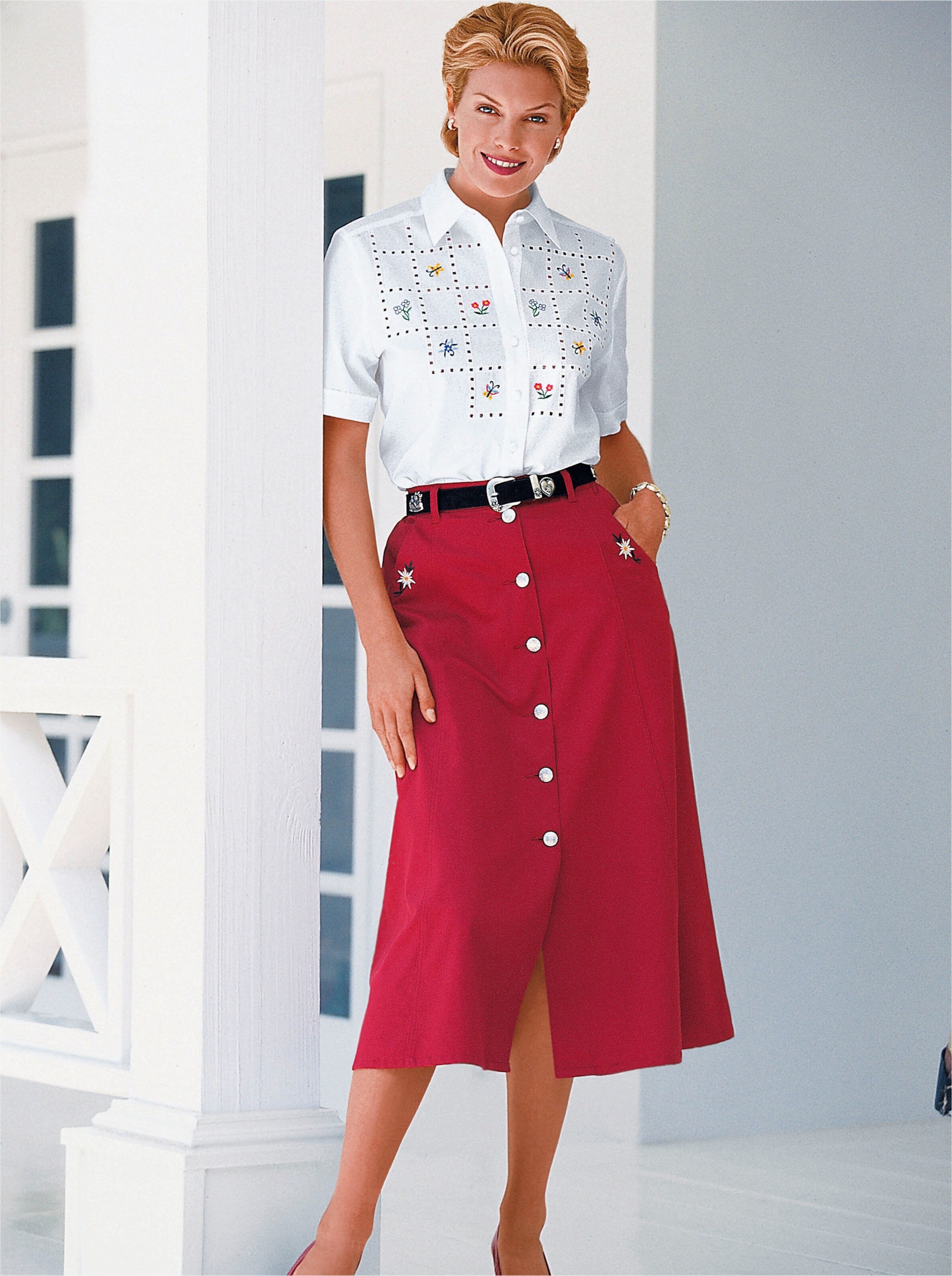 Witt Weiden Damen Trachtenbluse weiß  - Onlineshop Witt Weiden