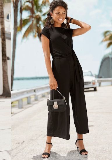 LASCANA Culotte-Overall - schwarz