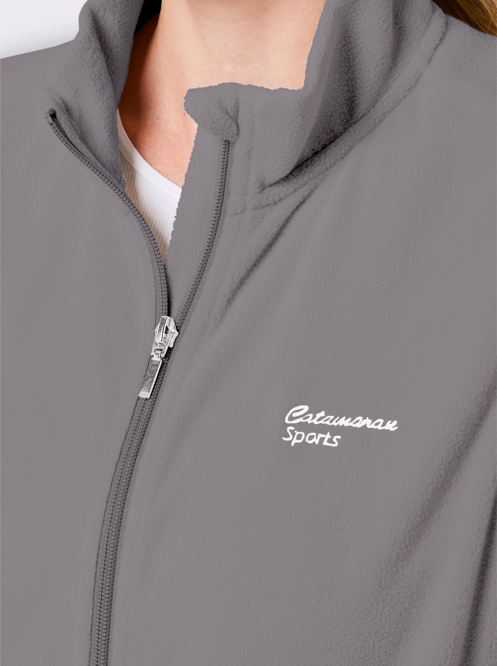 Catamaran Sports Fleeceweste mit weitenregulierbarem Saum - grau